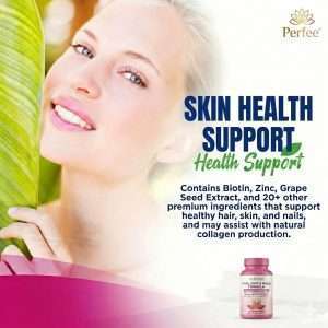 Perfee daily beauty supplement to promote hair growth, improve skin tone, and strengthen nails