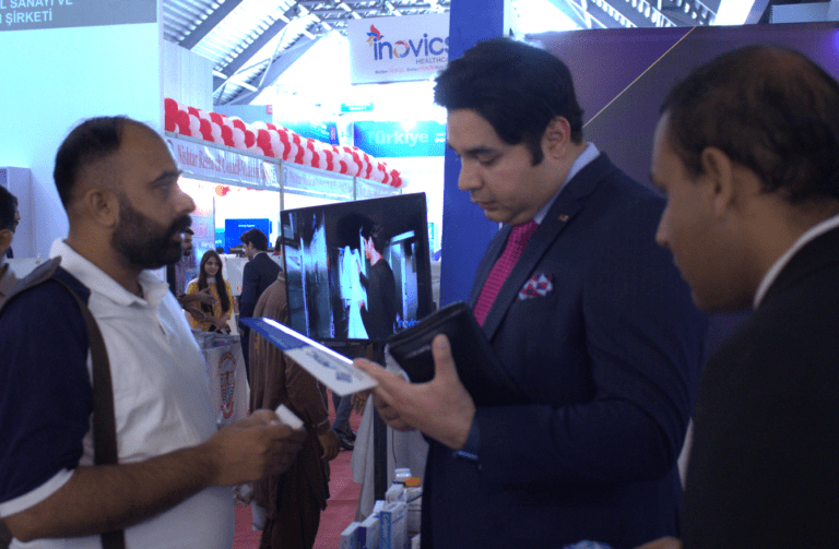 Team at supplements exhibition Lahore