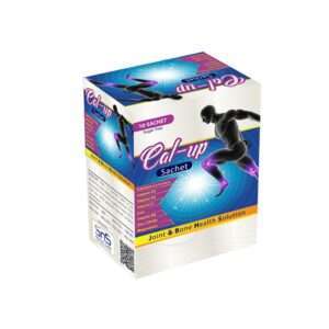 Cal up sachet with red algae calcium, vitamin D3, K2, and magnesium to support bone strength, muscle function, and overall wellness